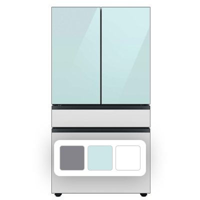Samsung 23 cu. ft. Smart BESPOKE 4-Door French-Door Refrigerator with Customizable Panel Colors and Beverage Center in