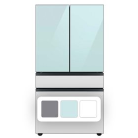  Samsung 23 cu. ft.  Bespoke 4-Door French-Door Refrigerator with Customizable Panel Colors 