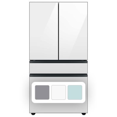 Samsung Bespoke 29 Cu. Ft. 4-Door French Door Refrigerator with Beverage Center (White)