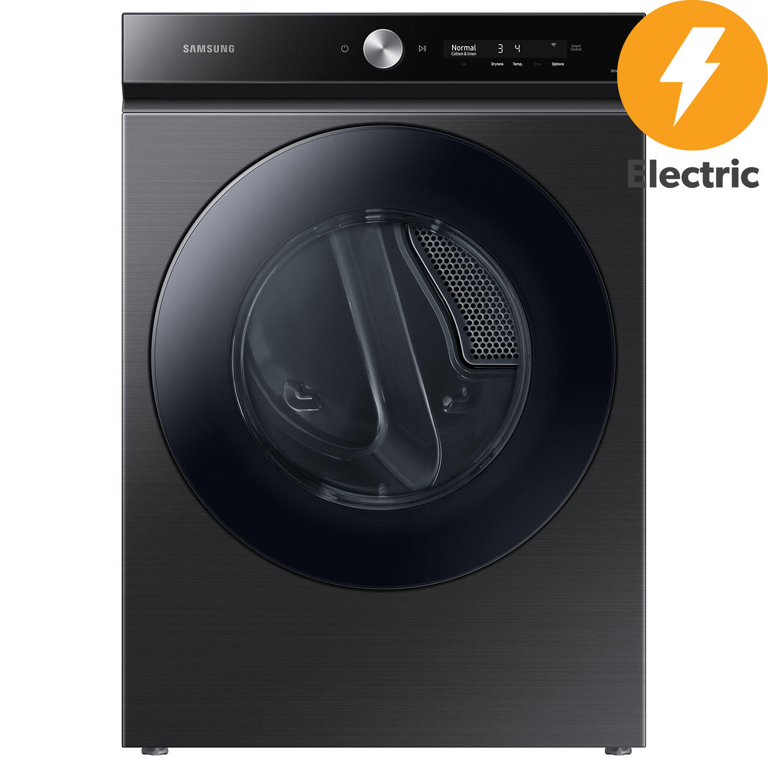 Samsung Bespoke 7.6 Cu. Ft. Ultra Capacity Electric Dryer (Black Stainless Steel)