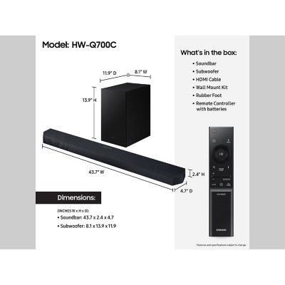 Sam's club samsung 3.1 hot sale soundbar