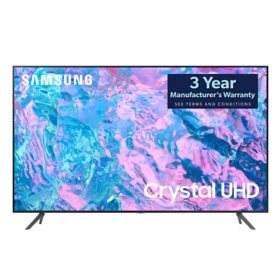 SAMSUNG 50" Class CU7000-Series Crystal UHD 4K Smart TV with HDR - UN50CU7000DXZA