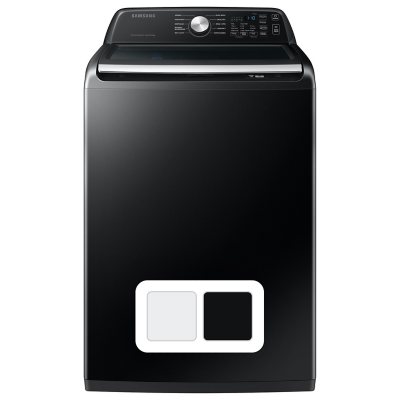 Samsung 4.7 cu. ft. Large Capacity Top Load Washer (Black):- Black