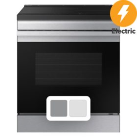 Samsung Bespoke 6.3 cu. ft. Slide-In Induction Range with Anti-Scratch Glass Cooktop 