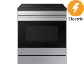 Samsung Bespoke 6.3 cu. ft. Slide-In Induction Range  in Stainless Steel with Air Sous Vide