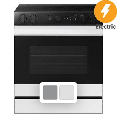 Samsung Bespoke Smart Slide-In Electric Range 6.3 cu. ft. in Stainless steel with Smart Oven Camera & Illuminated Safety