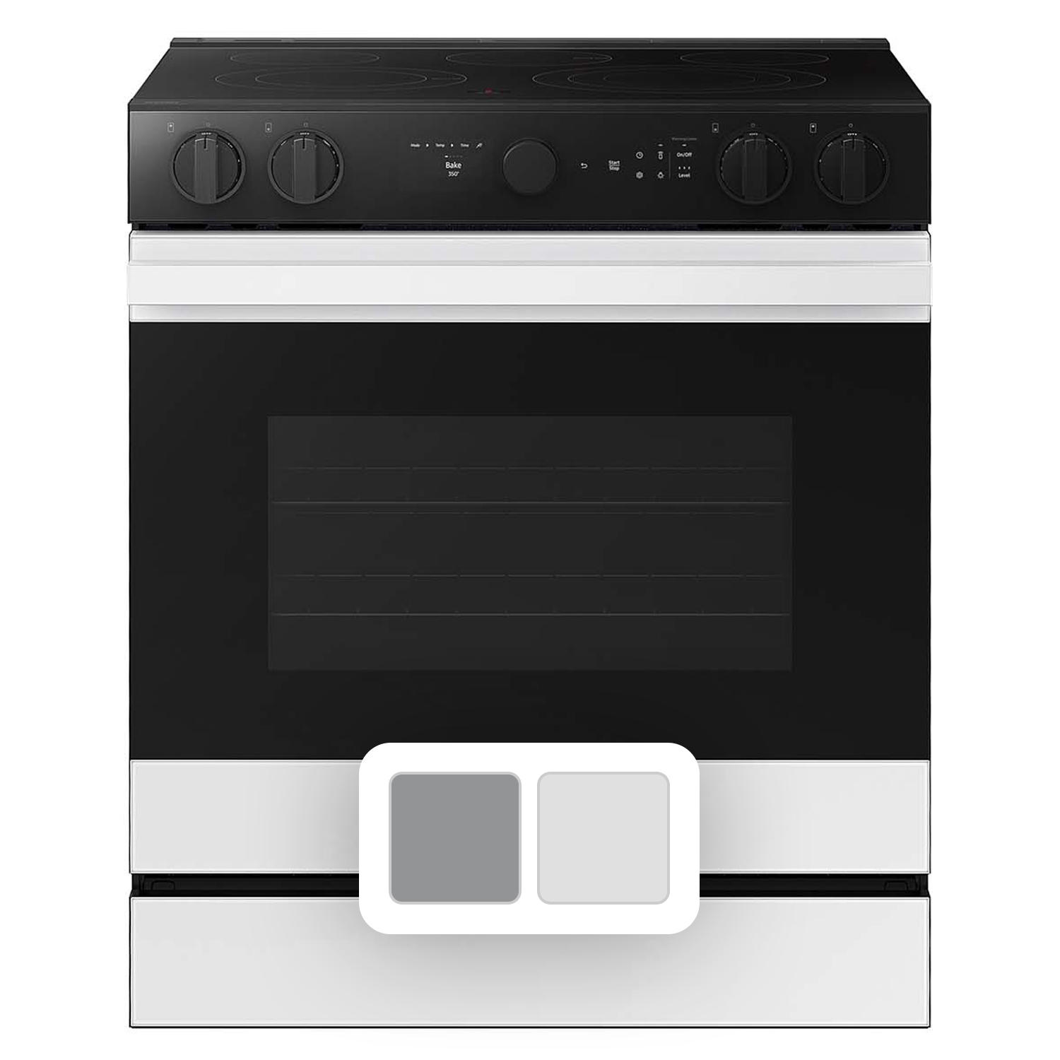 Samsung Bespoke Smart Slide-In Electric Range 6.3 cu. ft. in Stainless steel with Smart Oven Camera & Illuminated Safety