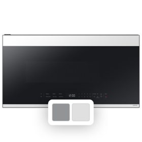 Bespoke Smart Over-the-Range Microwave 2.1 Cu. Ft. (Choose Color) with Edge to Edge Glass Display