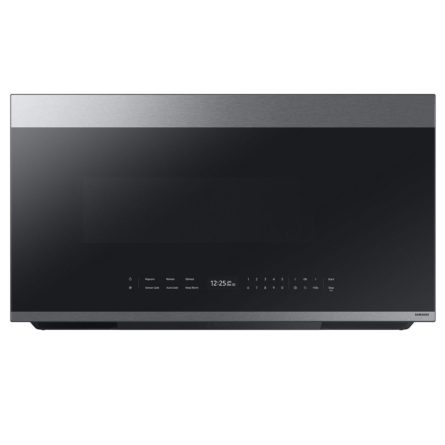 SAMSUNG Bespoke Smart Over-the-Range Microwave 2.1 cu. ft. with Auto Dimming Glass Touch Controls (Stainless Steel)