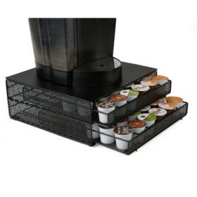 Mind Reader 72 Capacity Double K Cup Storage Tray With Flower