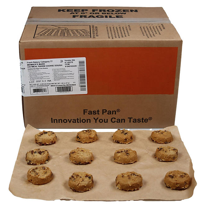 Oatmeal Raisin Cookies, Bulk Wholesale Case 144 ct.