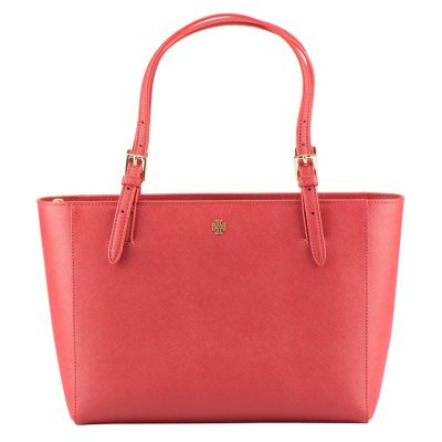 Women's Small York Leather Buckle Tote by Tory Burch - Sam's Club