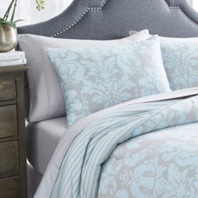 Martha Stewart Sutton Damask 3 Piece Comforter Set Assorted Sizes