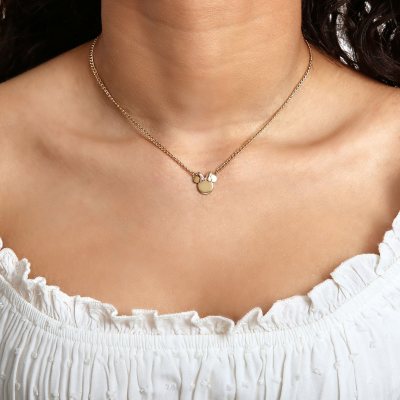 Disney Mickey or Minnie Mouse Necklace in 14K Gold Sam s Club