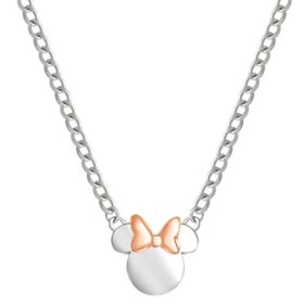 Disney Mickey or Minnie Mouse Necklace in 14K Gold