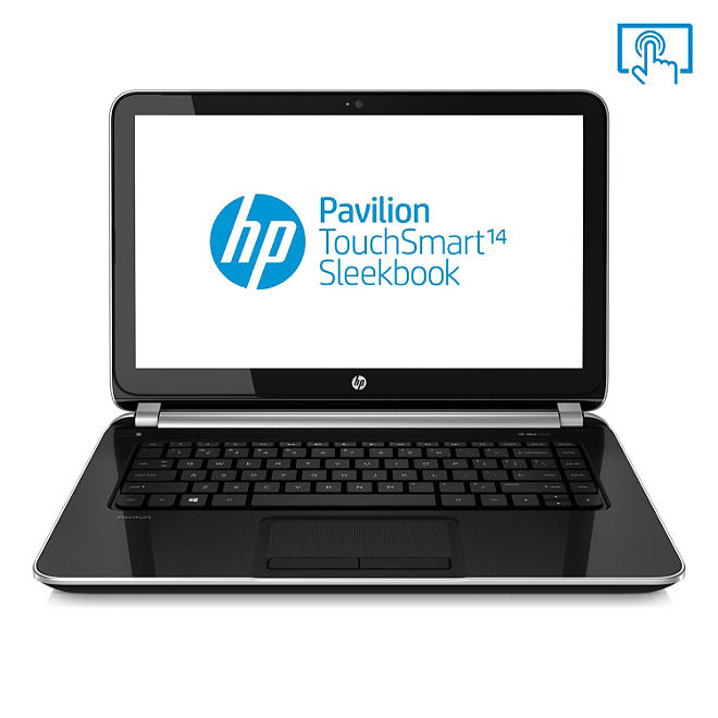 HP Pavilion 14-f027cl 14" Touch Laptop Computer, AMD A8-5545M, 6GB Memory, 640GB Hard Drive