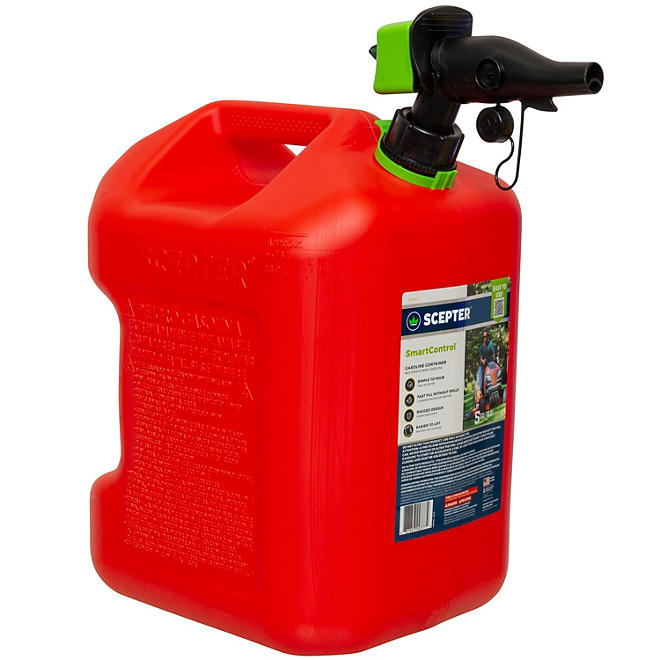 Scepter SmartControl 5 Gallon Dual Handle Gas Can Fuel Container