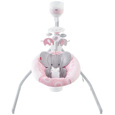Fisher-Price Elephant Safari Cradle 'n Swing, Gray - Sam's Club