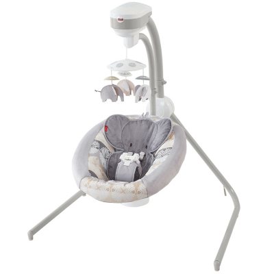 Fisher Price Elephant Safari Cradle n Swing Gray Sam s Club