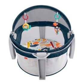 Fisher-Price On-the-Go Baby Dome with 2 Colorful Toys, Unisex