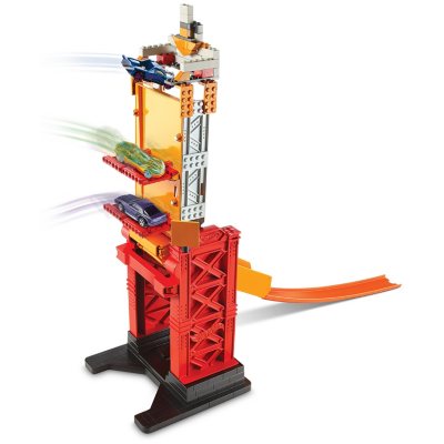 hot wheels track builder system stunt bridge kit