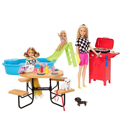 barbie bbq set