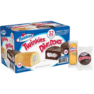 Hostess Twinkies and Ding Dongs Variety Pack (32 pk.) - Sam's Club