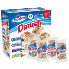 Hostess Variety Pack Danish, 2.75 oz., 24 ct.