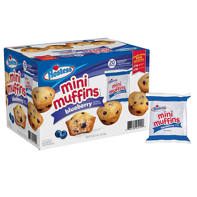 Hostess Blueberry Mini Muffins 20 ct.