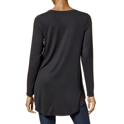 Tunic Tops for Leggings Long Sleeve Crew Neck Soft Tunic Top