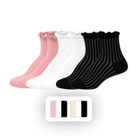 Hue Women's 6-Pack Sheer Rib Ankle Sock