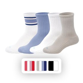 Hue Women's 4-Pack Retro Stripe Crew Sock