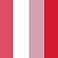 Red, variant on Hue Women's 4-Pack Retro Stripe Crew Sock