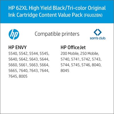 HP 62XL Black High Yield Ink (C2P05AN) - Lower Cost Option - LD