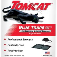 Tomcat Glue Traps Mouse Size with Eugenol for Enhanced Stickiness, 4 Traps