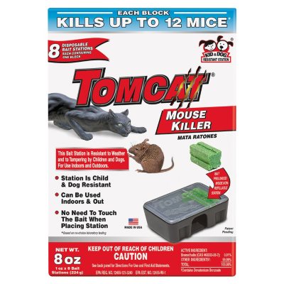 Tomcat Child & Dog Resistant Mouse Killer (8 ct.) Sam's Club