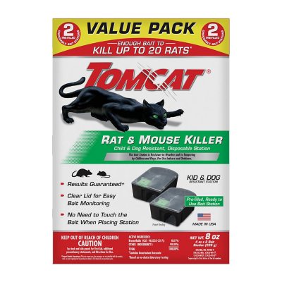 Tomcat Mouse Killer, Child Resistant, Disposable Station