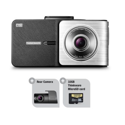 THINKWARE X500 Dash Cam Bundle with Rear View Camera and 32GB MicroSD