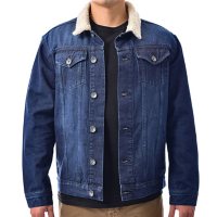 Axel Rooney Sherpa Collar Denim Jacket
