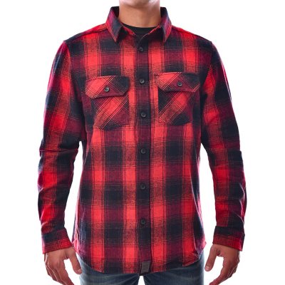 Axel Heavyweight Flannel Button Up Shirt - Sam's Club