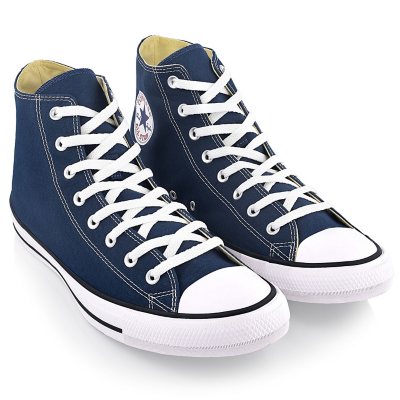 Blue and white high top clearance converse