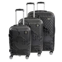 FUL © DISNEY Textured Mickey Hard Sided 3 Piece Luggage Set