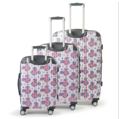 floral luggage