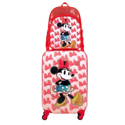 Disney 100 Minnie Mouse Kids’ 2-Piece Luggage Set