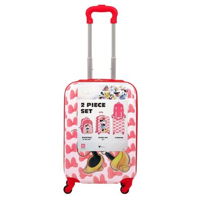 Disney 100 Minnie Mouse Kids' 2-Piece Luggage Set - Sam's Club
