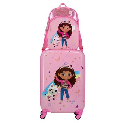 GABBYS DOLLHOUSE 2 pc kids set: Backpack and CarryOn