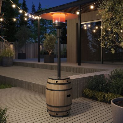 Whiskey Barrel Patio Heater