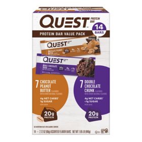 Quest Protein Bars Gluten Free, Variety Pack 14 ct.