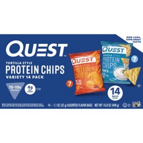 Quest Tortilla Chips Variety Pack, Nacho Cheese & Ranch, 14 ct.