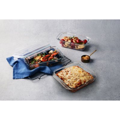 Glasslock Oven and Microwave Safe Glass Food Storage Containers 10